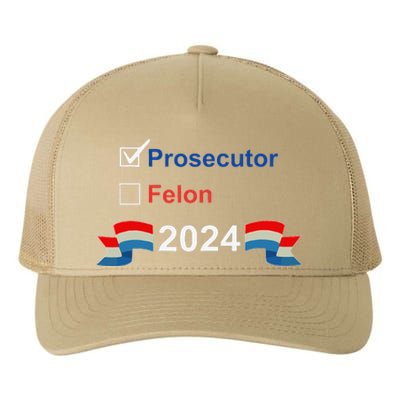 Prosecutor Vs Felon 2024 Yupoong Adult 5-Panel Trucker Hat