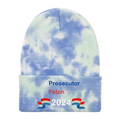 Prosecutor Vs Felon 2024 Tie Dye 12in Knit Beanie