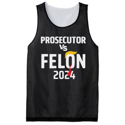 Prosecutor Vs Felon 2024 Funny Voting Election 2024 Mesh Reversible Basketball Jersey Tank