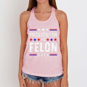 Prosecutor Vs Felon 2024 Women's Knotted Racerback Tank