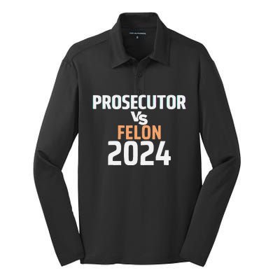 Prosecutor Vs Felon 2024 Silk Touch Performance Long Sleeve Polo