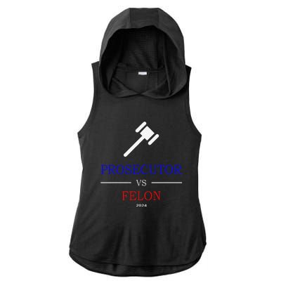 Prosecutor Vs Felon 2024 Ladies PosiCharge Tri-Blend Wicking Draft Hoodie Tank