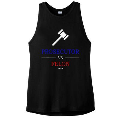 Prosecutor Vs Felon 2024 Ladies PosiCharge Tri-Blend Wicking Tank