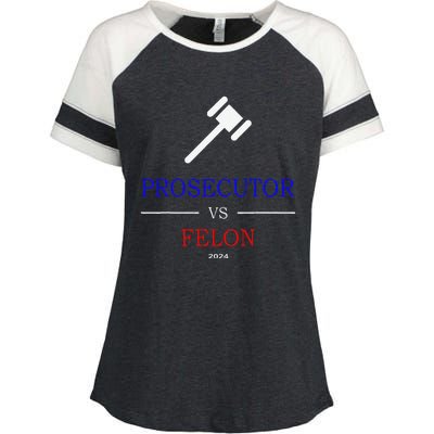 Prosecutor Vs Felon 2024 Enza Ladies Jersey Colorblock Tee