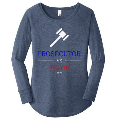 Prosecutor Vs Felon 2024 Women's Perfect Tri Tunic Long Sleeve Shirt