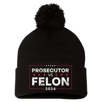 Prosecutor Vs Felon 2024 Gift Pom Pom 12in Knit Beanie