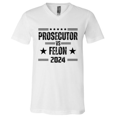 Prosecutor Vs Felon 2024 V-Neck T-Shirt