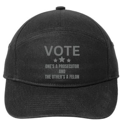 Prosecutor Versus Felon Voter Funny Political 7-Panel Snapback Hat
