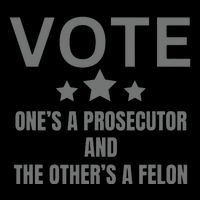 Prosecutor Versus Felon Voter Funny Political 16 in Basic Backpack
