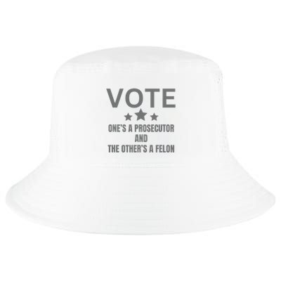 Prosecutor Versus Felon Voter Funny Political Cool Comfort Performance Bucket Hat