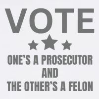 Prosecutor Versus Felon Voter Funny Political Garment-Dyed Sweatshirt