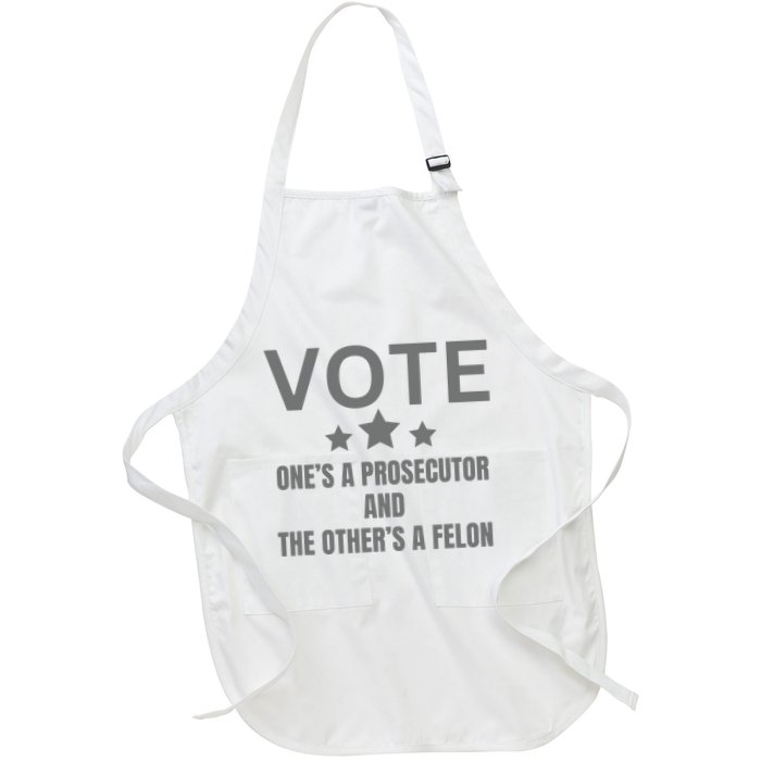 Prosecutor Versus Felon Voter Funny Political Apron