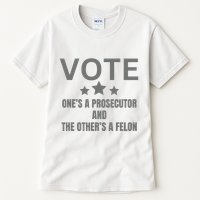 Prosecutor Versus Felon Voter Funny Political Tall T-Shirt