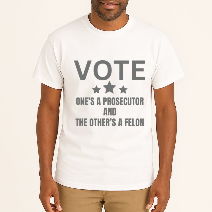 Prosecutor Versus Felon Voter Funny Political Tall T-Shirt