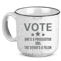 Prosecutor Versus Felon Voter Funny Political 15oz Campfire Ceramic Mug