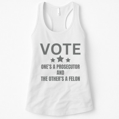Prosecutor Versus Felon Voter Funny Political Womens Tank Top
