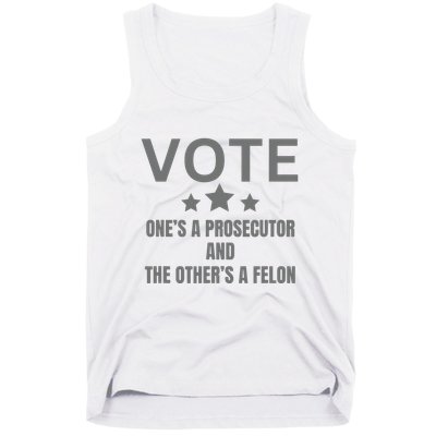 Prosecutor Versus Felon Voter Funny Political Tank Top