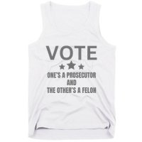 Prosecutor Versus Felon Voter Funny Political Tank Top