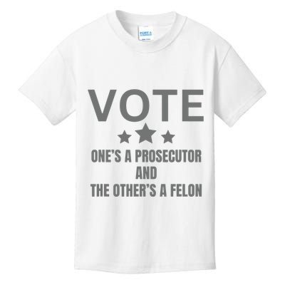 Prosecutor Versus Felon Voter Funny Political Kids T-Shirt