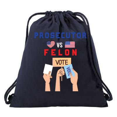 Prosecutor Vs Felon Vote Drawstring Bag