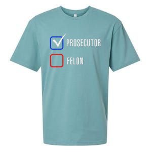 Prosecutor Vs Felon 2024 Voting Election 2024 Usa Gift Sueded Cloud Jersey T-Shirt