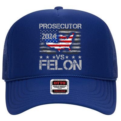 Prosecutor Vs Felon Prosecutor Vs Felon 2024 Madam President 2024 High Crown Mesh Back Trucker Hat