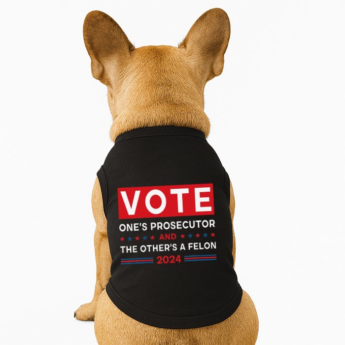 Prosecutor Vs Felon Funny Meme Political Vote Election 2024 Doggie Tank