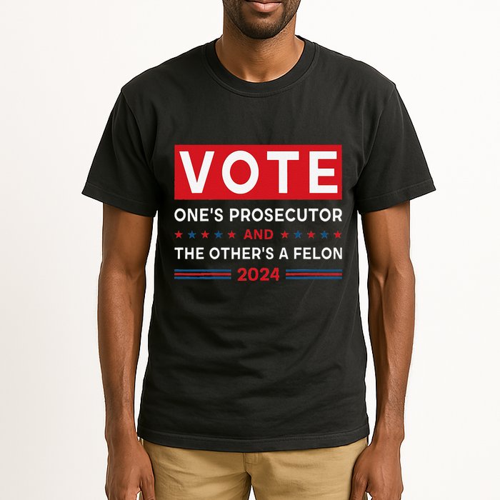 Prosecutor Vs Felon Funny Meme Political Vote Election 2024 Tall T-Shirt