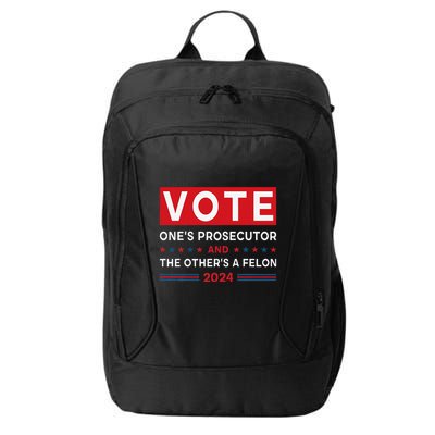 Prosecutor Vs Felon Funny Meme Political Vote Election 2024 City Backpack