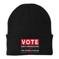 Prosecutor Vs Felon Funny Meme Political Vote Election 2024 Beanie