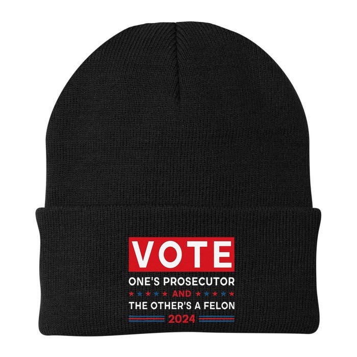 Prosecutor Vs Felon Funny Meme Political Vote Election 2024 Beanie