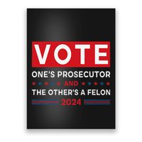 Prosecutor Vs Felon Funny Meme Political Vote Election 2024 Poster