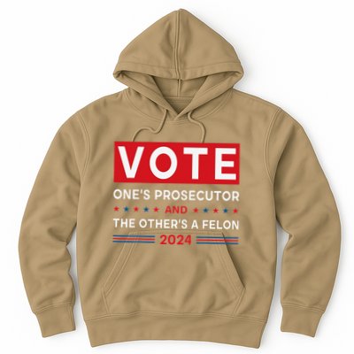 Prosecutor Vs Felon Funny Meme Political Vote Election 2024 Hoodie