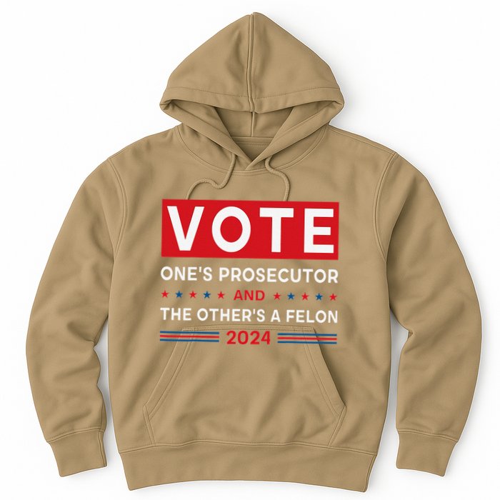 Prosecutor Vs Felon Funny Meme Political Vote Election 2024 Hoodie