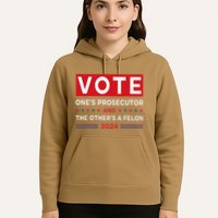 Prosecutor Vs Felon Funny Meme Political Vote Election 2024 Hoodie