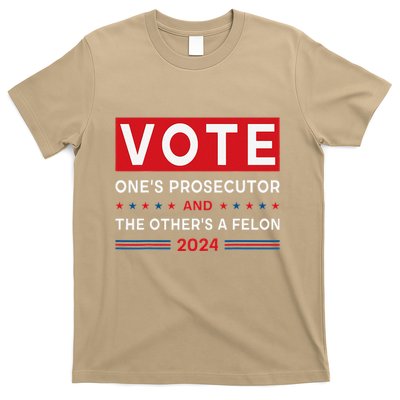 Prosecutor Vs Felon Funny Meme Political Vote Election 2024 T-Shirt