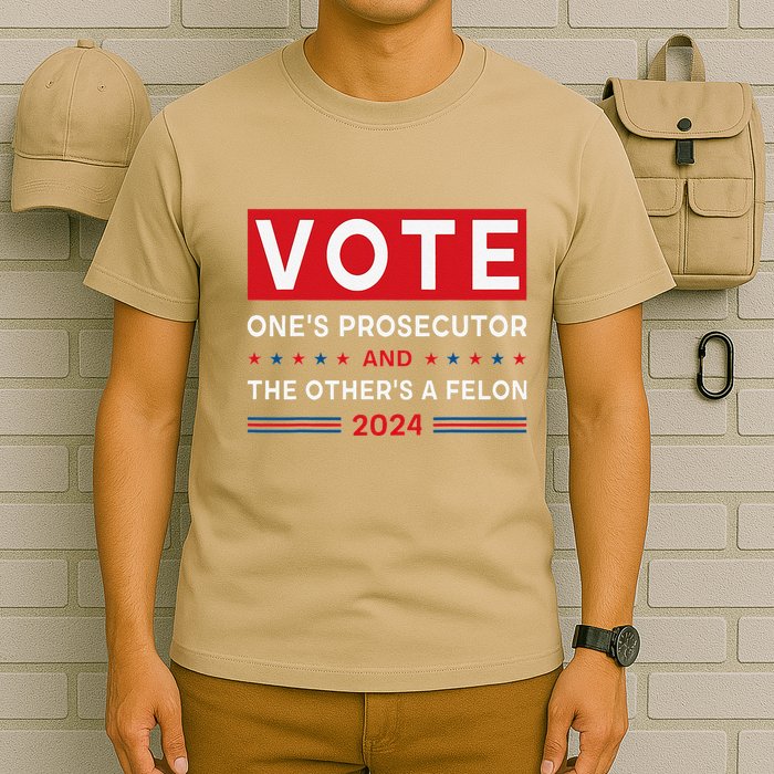 Prosecutor Vs Felon Funny Meme Political Vote Election 2024 T-Shirt