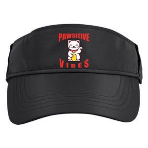 Pawsitive Vibes Funny Cat Japanese Anime Adult Drive Performance Visor