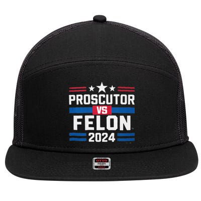 Prosecutor Vs Felon Prosecutor Vs Felon 2024 7 Panel Mesh Trucker Snapback Hat