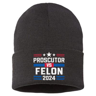 Prosecutor Vs Felon Prosecutor Vs Felon 2024 Sustainable Knit Beanie