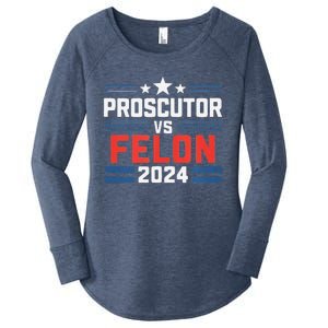 Prosecutor Vs Felon Prosecutor Vs Felon 2024 Women's Perfect Tri Tunic Long Sleeve Shirt