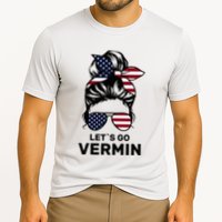 Proud Vermin Funny Anti Trump Quote Messy Bun American Flag Cooling Performance Crew T-Shirt