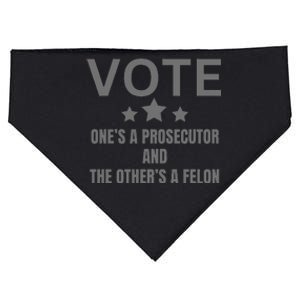 Prosecutor Versus Felon Voter Funny Political USA-Made Doggie Bandana