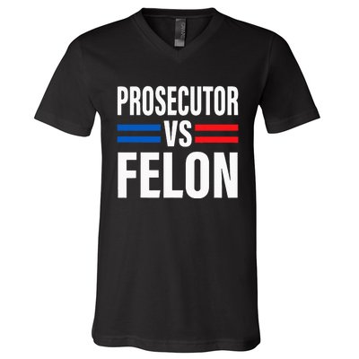 Prosecutor Vs Felon Vote V-Neck T-Shirt