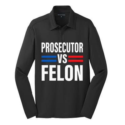 Prosecutor Vs Felon Vote Silk Touch Performance Long Sleeve Polo