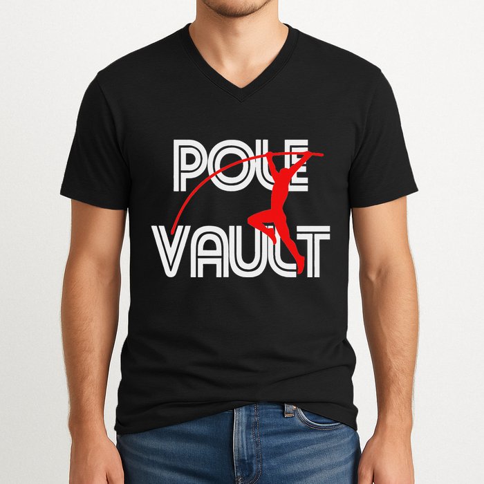 Pole Vault Fun Pole Vaulting Apparel For Vaulters V-Neck T-Shirt