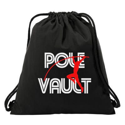 Pole Vault Fun Pole Vaulting Apparel For Vaulters Drawstring Bag