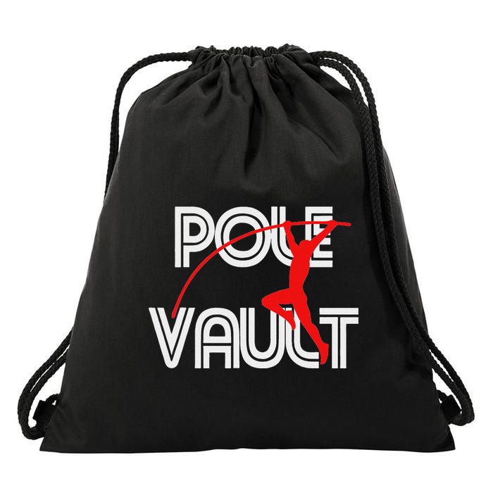 Pole Vault Fun Pole Vaulting Apparel For Vaulters Drawstring Bag