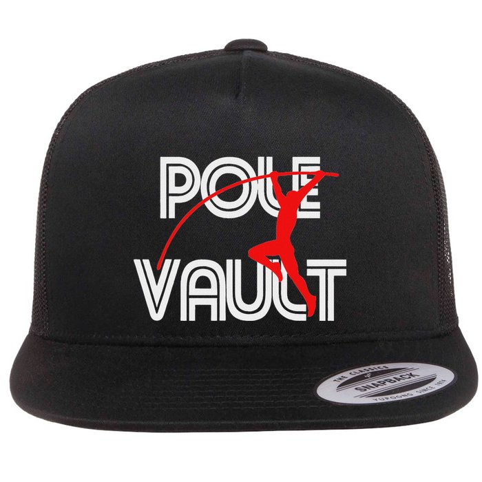 Pole Vault Fun Pole Vaulting Apparel For Vaulters Flat Bill Trucker Hat