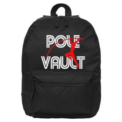 Pole Vault Fun Pole Vaulting Apparel For Vaulters 16 in Basic Backpack